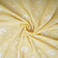 Light Yellow Stripes Floral Embroidery South Cotton Fabric ZA-30583