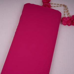 Rani Pink Solid Double Georgette Fabric LID-05 - TradeUNO