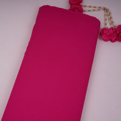 Rani Pink Solid Double Georgette Fabric LI-32197