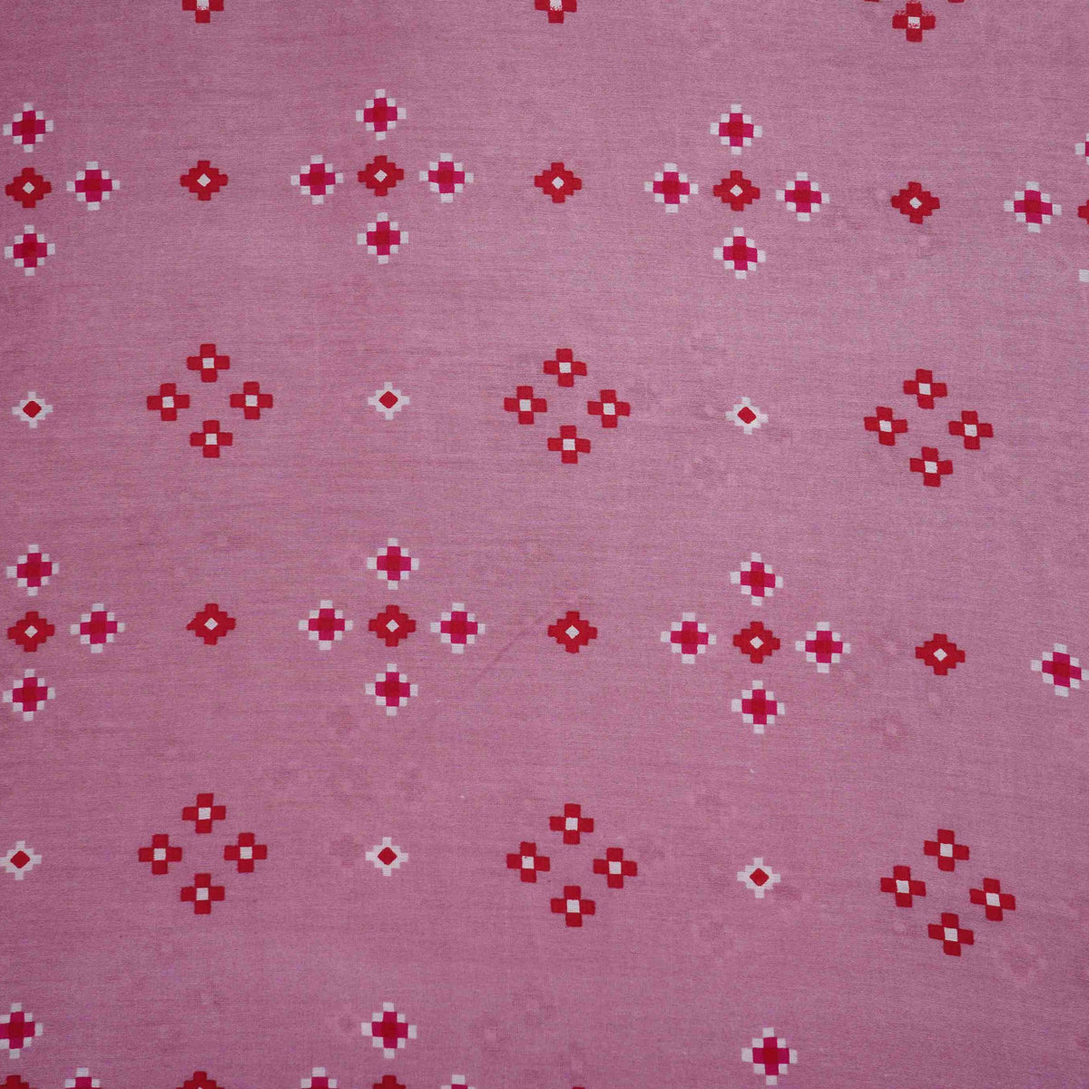 Light Pink Patola Small Buti Print Chanderi Fabric SC-34758