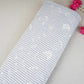 Grey Stripes Floral Embroidery South Cotton Fabric ZA-30586