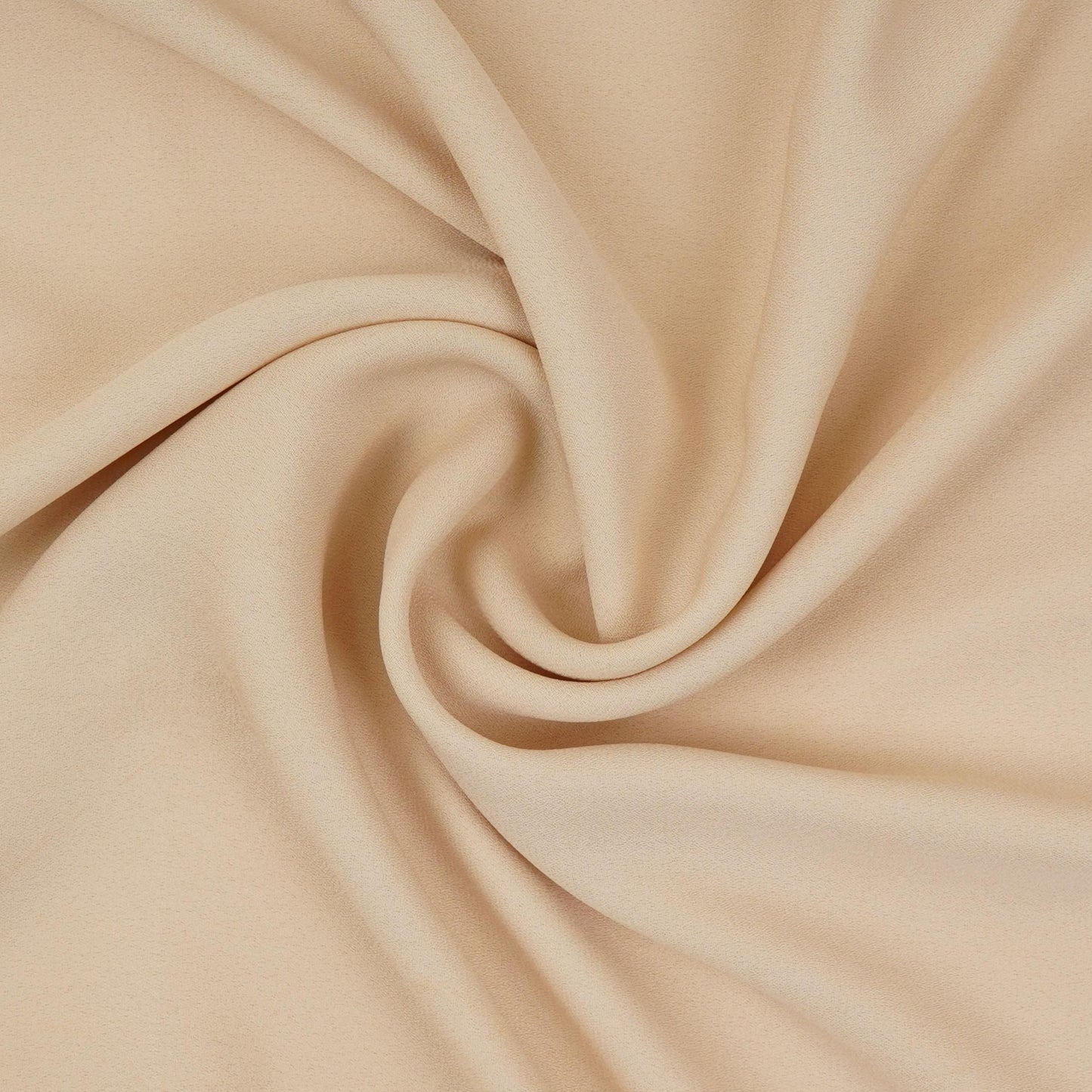 Cream Solid Double Georgette Fabric LID-14