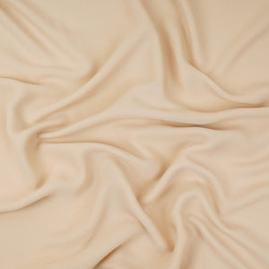 Cream Solid Double Georgette Fabric LID-14 - TradeUNO