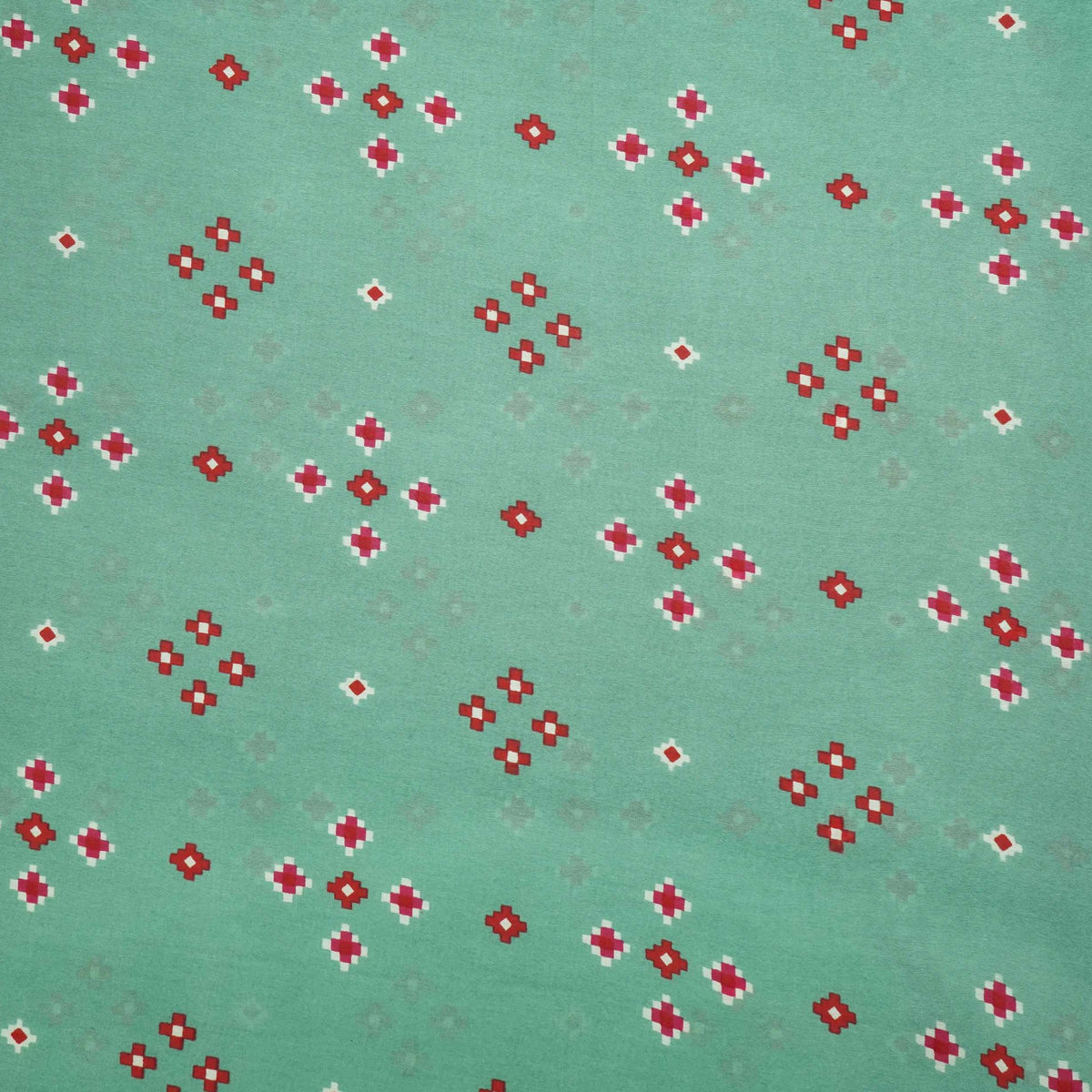 Pista Green Small Buti Print Chanderi Fabric SC-34764