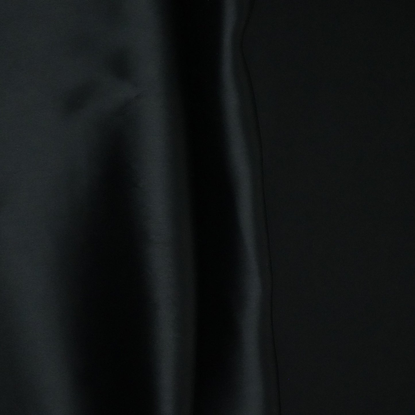 Black Solid Roman Silk Fabric PFM-05