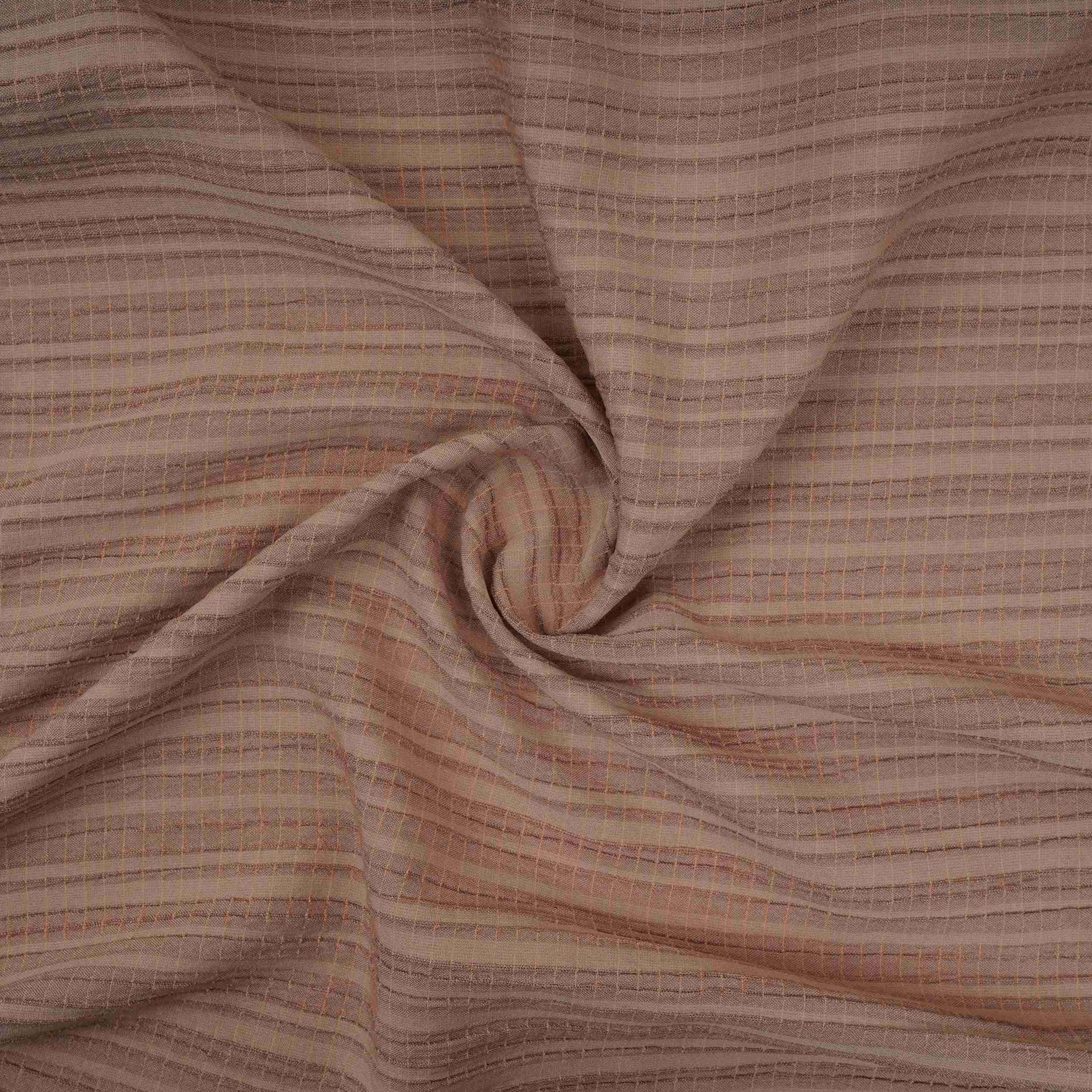 Beige Solid Crushed Poplin LI-32159 - TradeUNO