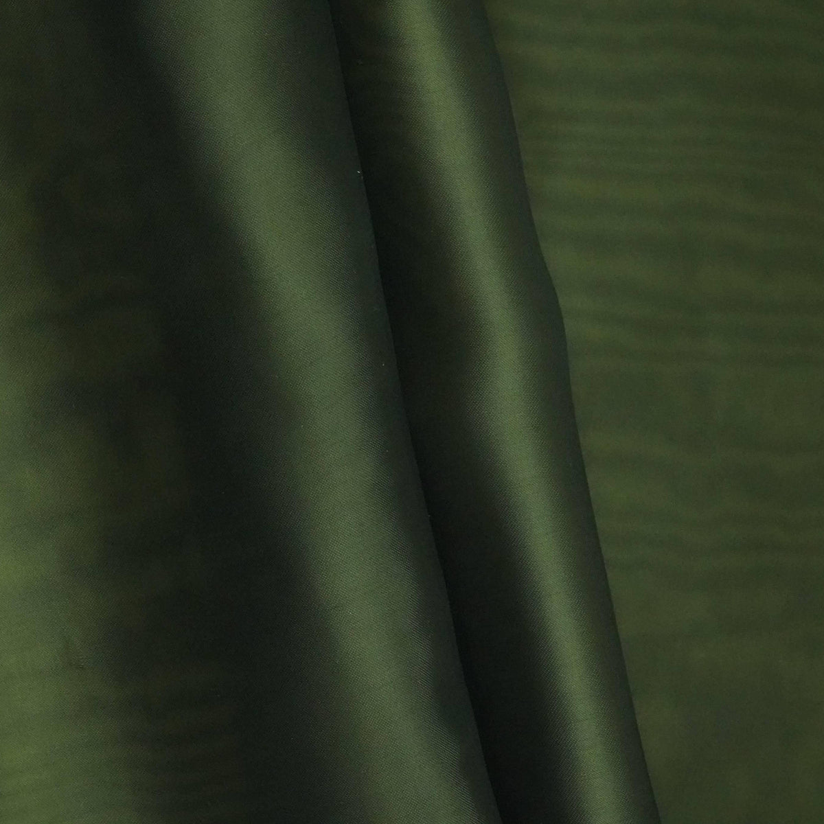 Olive Green Solid Roman Silk Fabric PFM-10 - TradeUNO