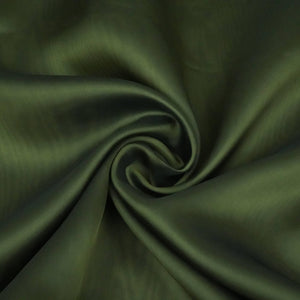 Olive Green Solid Roman Silk Fabric PFM-10 - TradeUNO