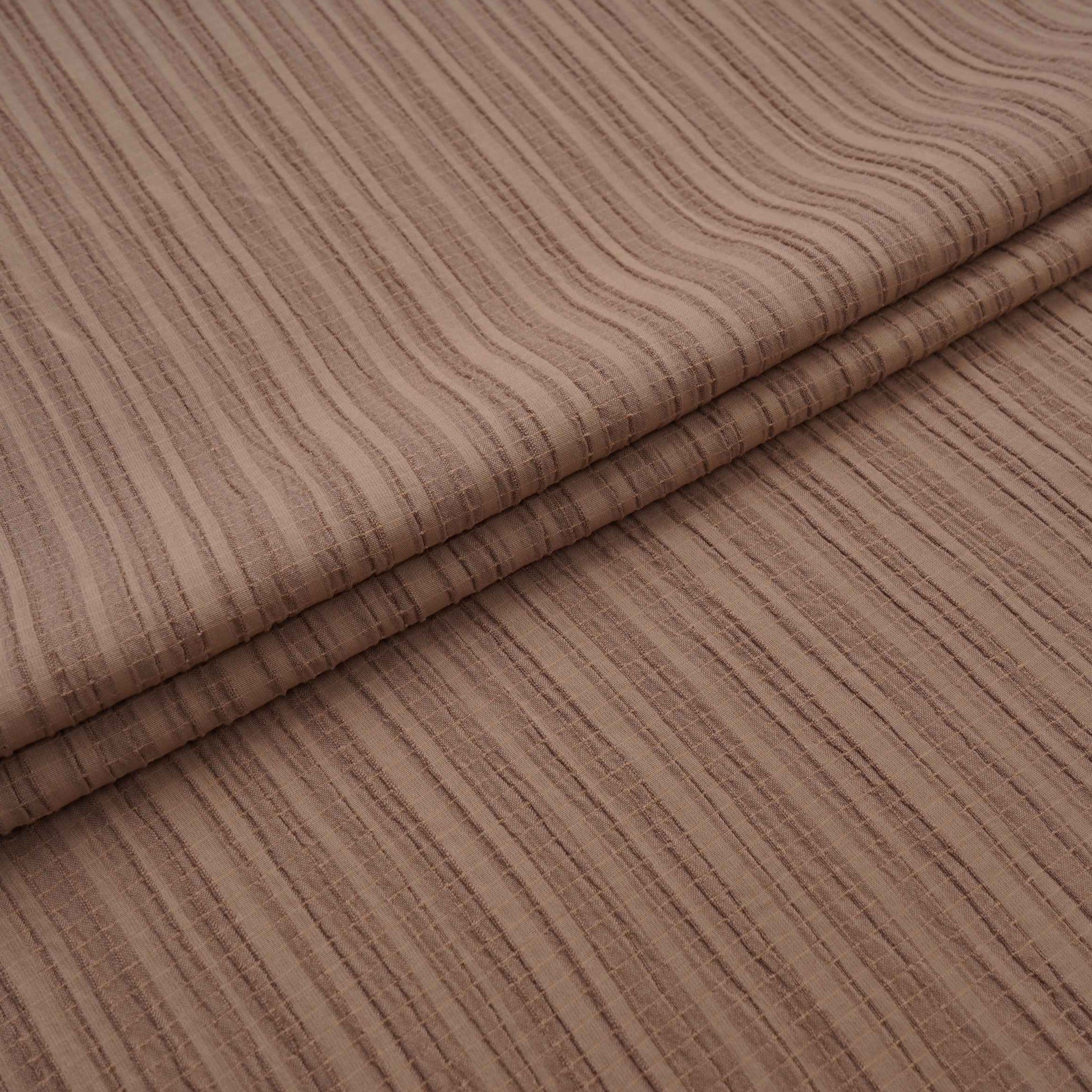 Beige Solid Crushed Poplin LI-32159 - TradeUNO