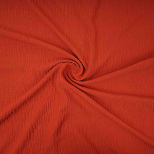 Rust Red Solid Chinnon Lycra Fabric LI-32157 - TradeUNO