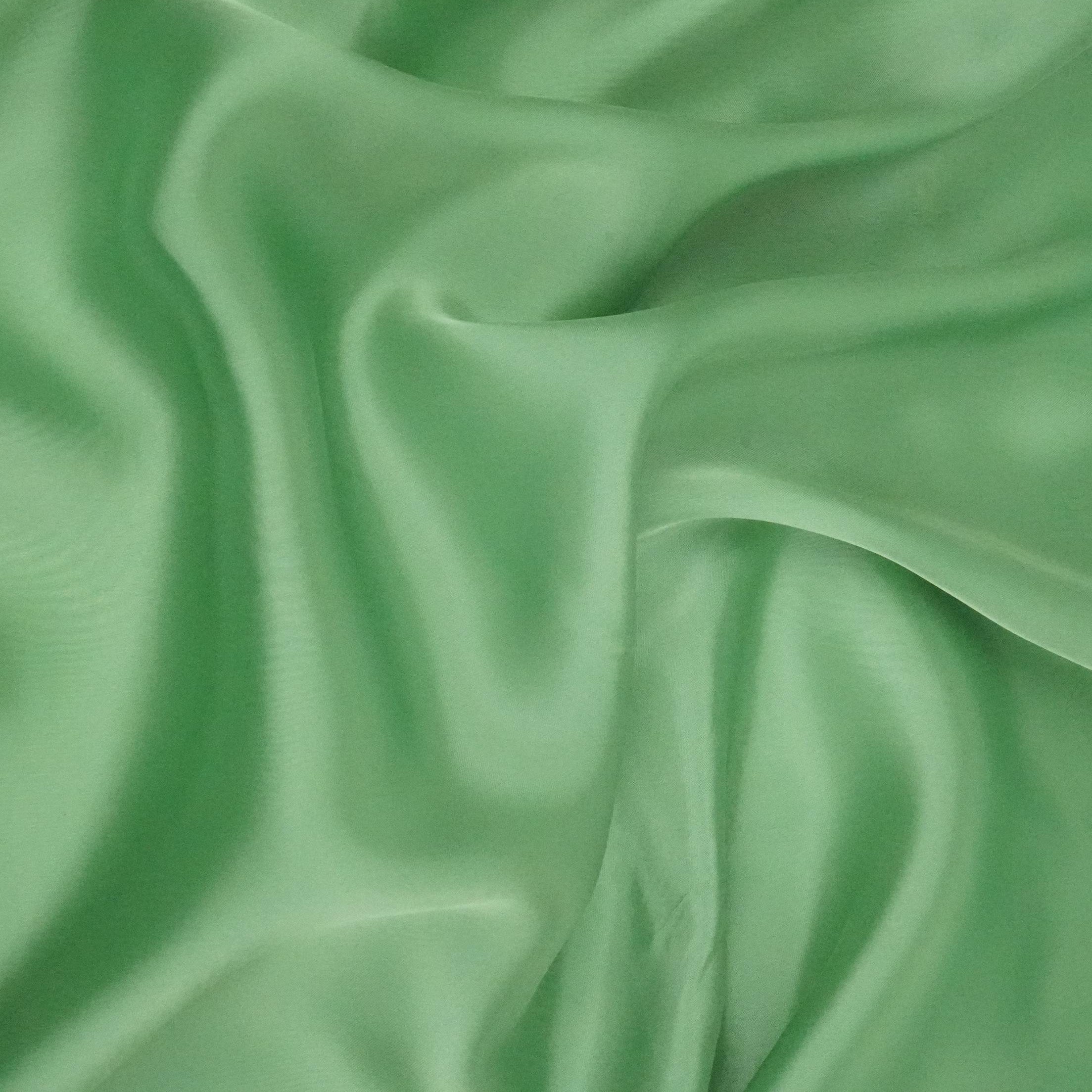 Sage Green Solid Roman Silk Fabric PFM-15 - TradeUNO