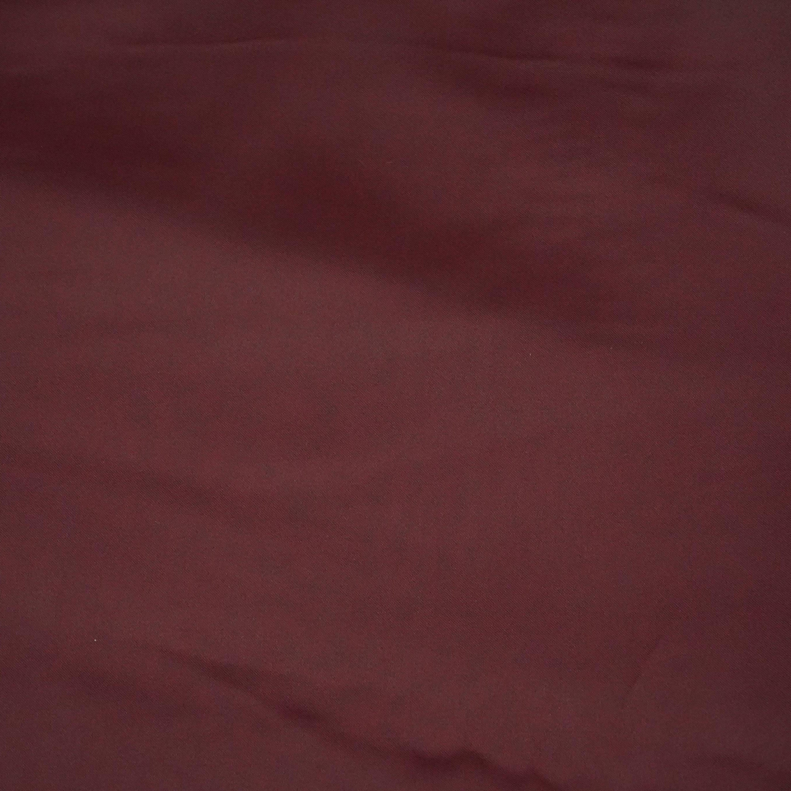 Wine Solid Roman Silk Fabric PFM-06 - TradeUNO