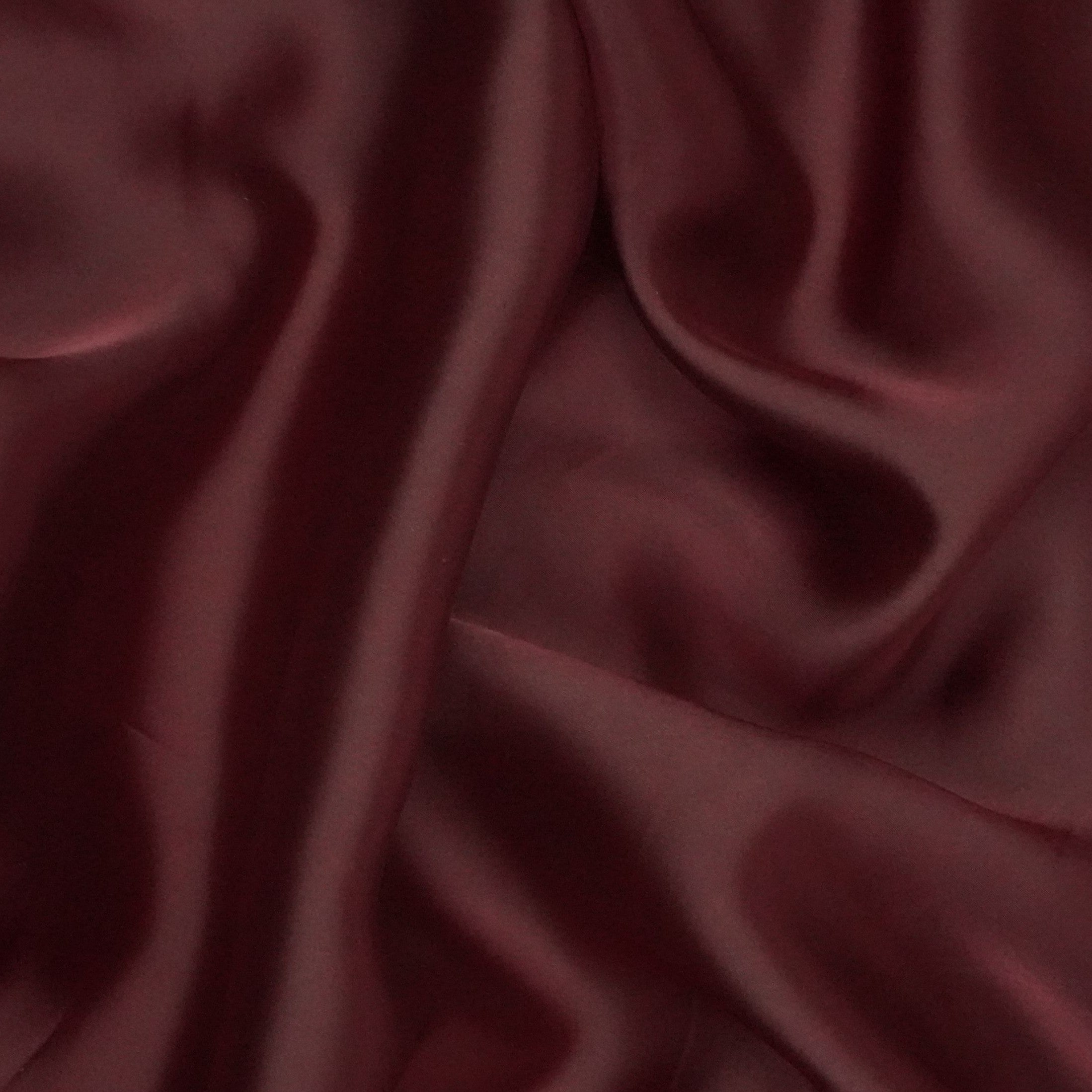 Wine Solid Roman Silk Fabric PFM-06 - TradeUNO