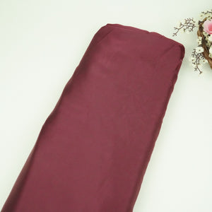 Wine Solid Roman Silk Fabric PFM-06 - TradeUNO