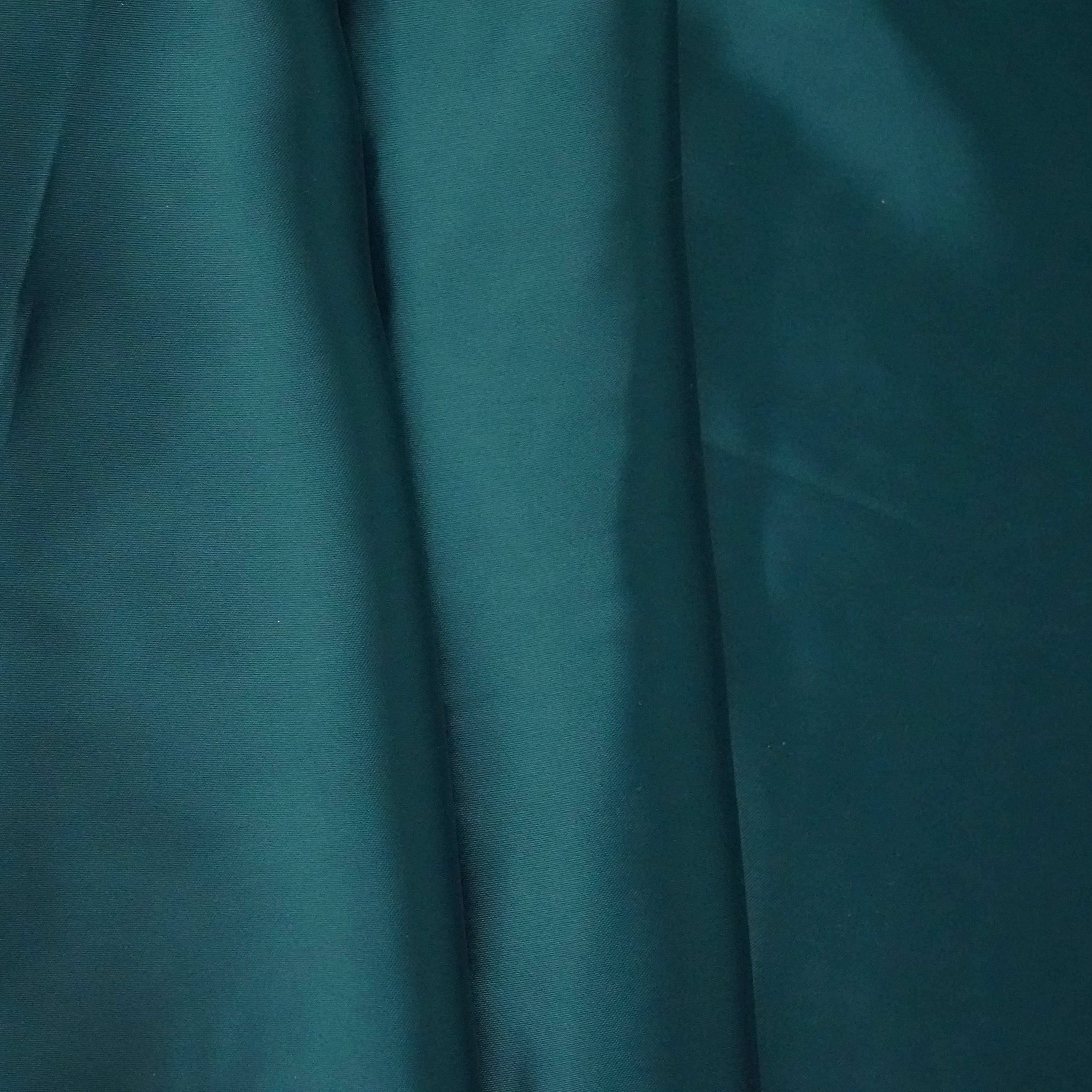 Teal Blue Solid Roman Silk Fabric PFM-03 - TradeUNO