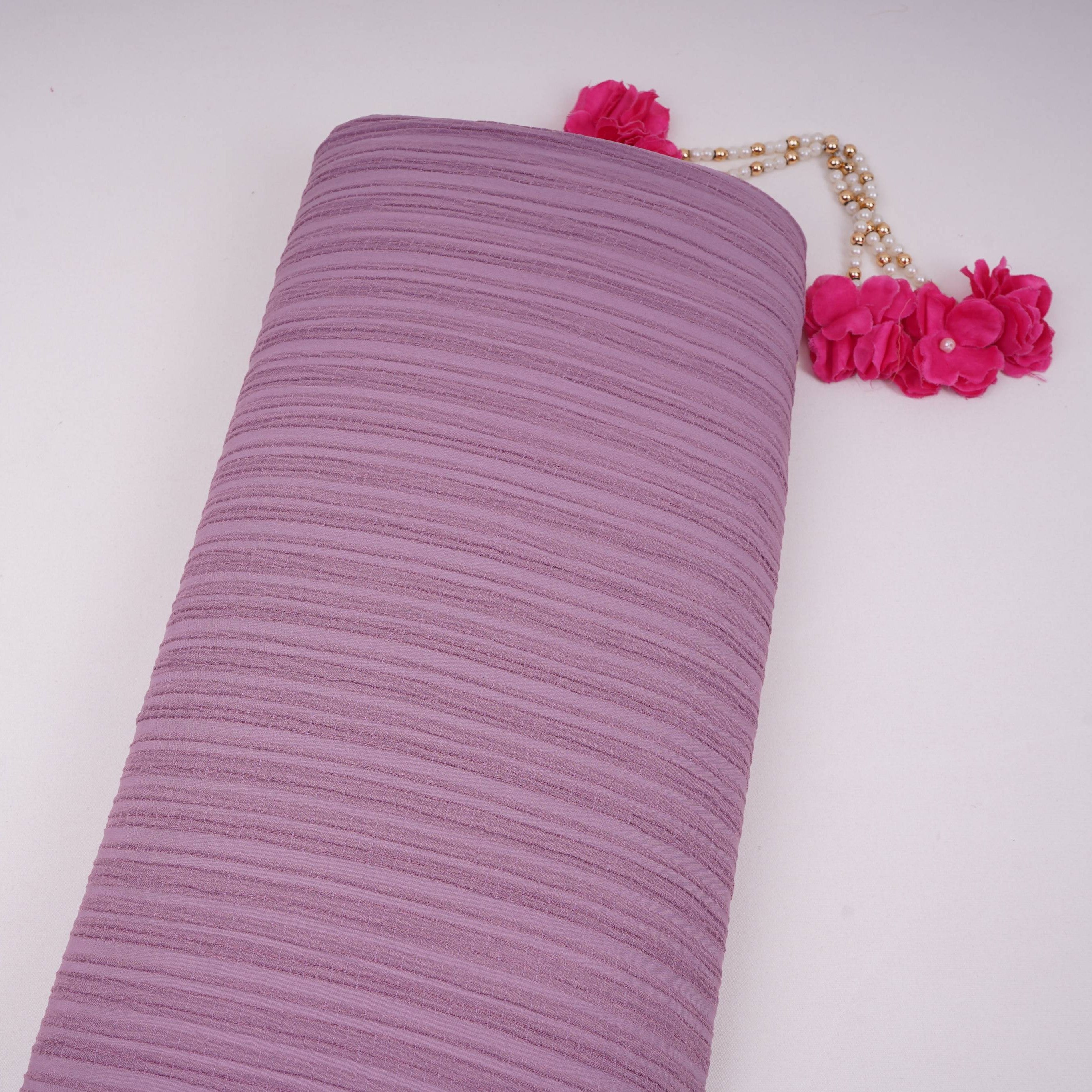 Lavender Solid Crushed Poplin LI-32160 - TradeUNO