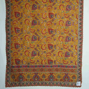 Yellow Position Multicolor Floral Zari Embroidery Pure Chinon Dupatta GT-34134 – image 2 of 3