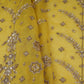 Yellow Mughal Bird & Floral Jaal Embroidery Georgette Fabric DR-32394
