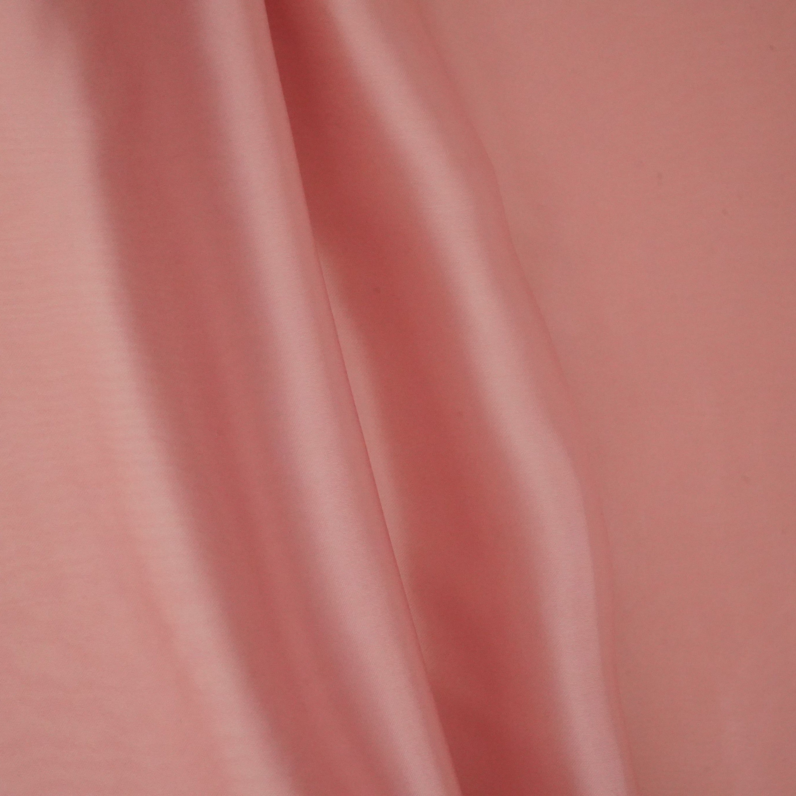Peach Solid Roman Silk Fabric PFM-16 - TradeUNO