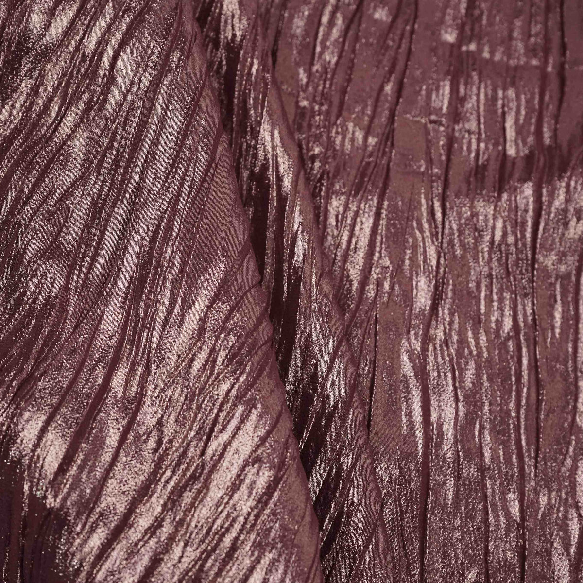 Lavender Pleated Golden Foil Chiffon Fabric LI-33893 – image 4 of 4