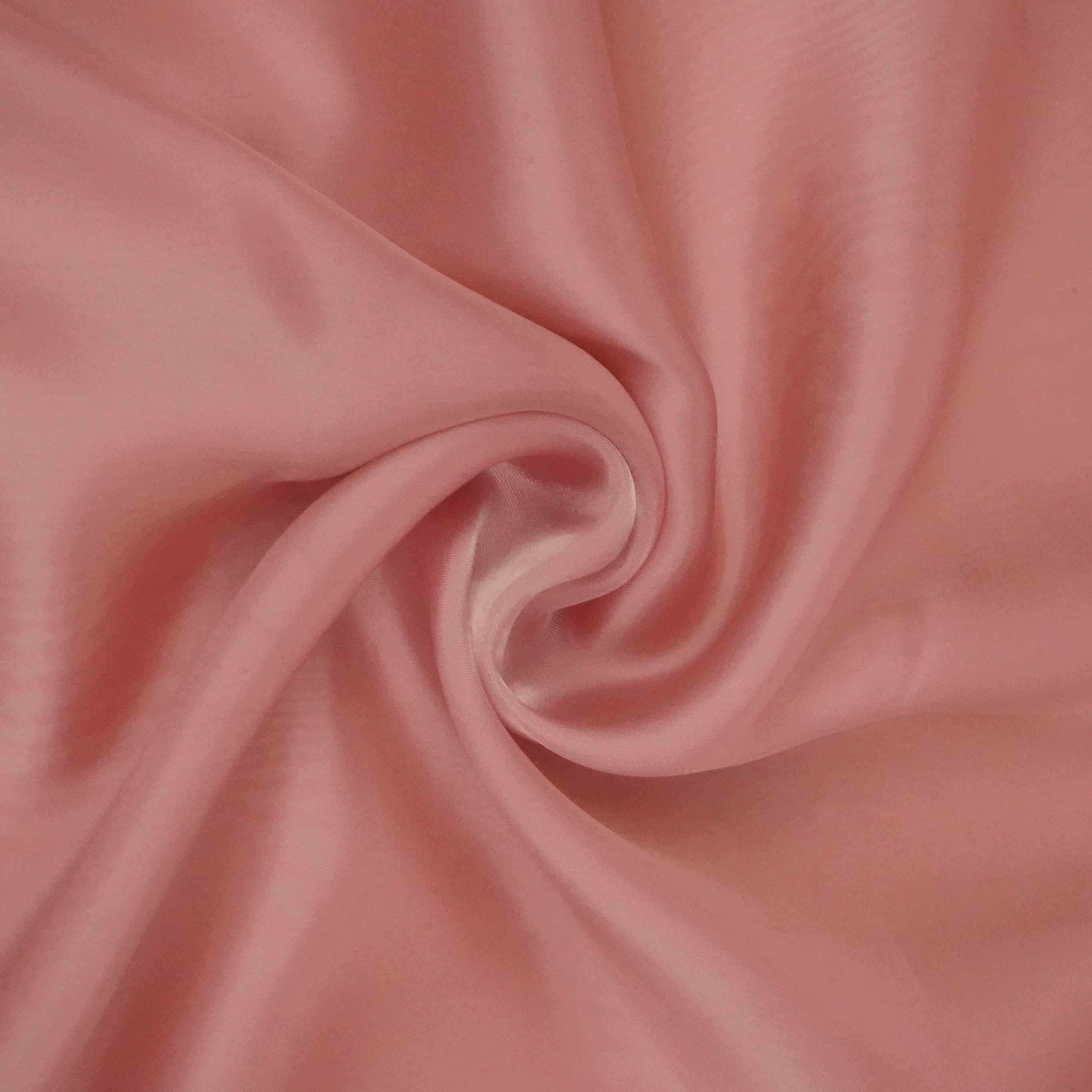Peach Solid Roman Silk Fabric PFM-16 - TradeUNO