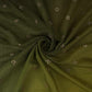 Parrot Green With Light Green 4D Geometrical Sequins Embroidery Malai Chanderi Fabric VF-32319