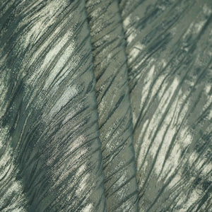 Sky Blue Pleated Golden Foil Chiffon Fabric LI-33896 – image 4 of 4