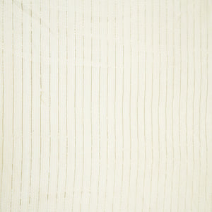 White Stripe Thread Embroidery Dyeable Raw Silk Fabric AT-33876 – image 2 of 4