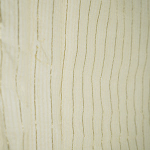 White Stripe Thread Embroidery Dyeable Raw Silk Fabric AT-33876 – image 4 of 4