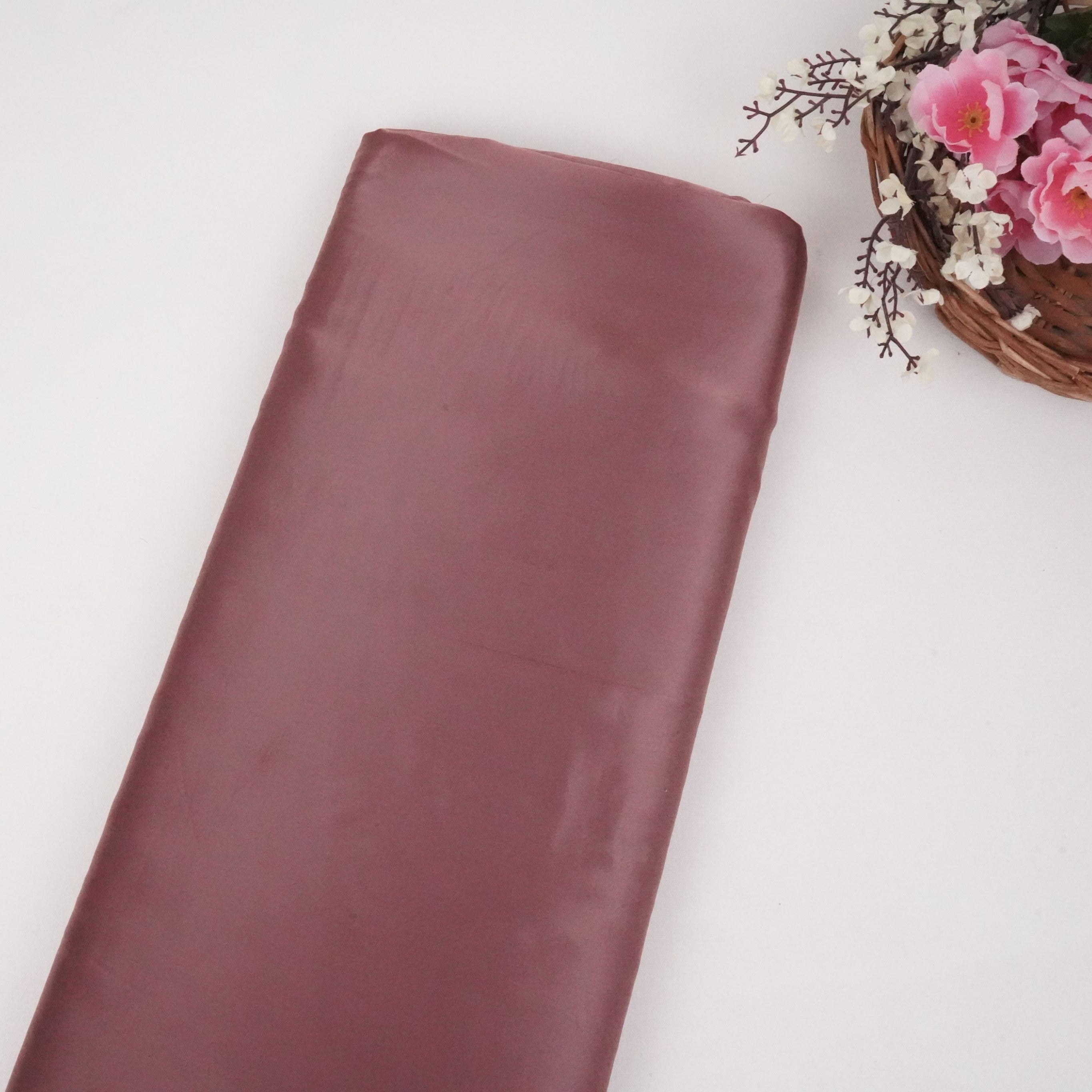 Deep Plum Solid Roman Silk Fabric PFM-04 - TradeUNO