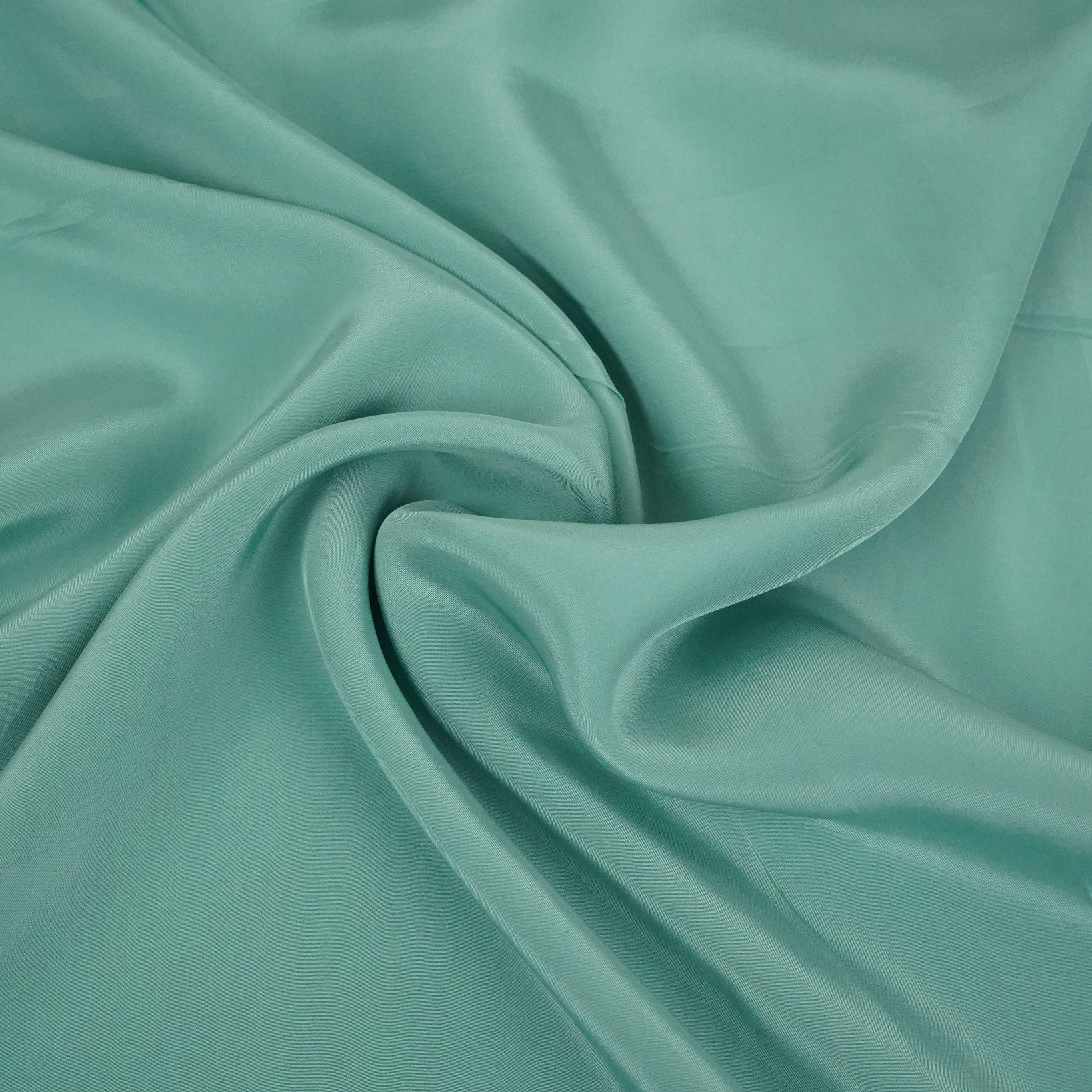 Sea Blue Solid Natural Crepe Fabric GT-28623 - TradeUNO