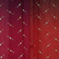 Red with Pink 4D Buti embroidery Malai Chanderi Fabric VF-32238