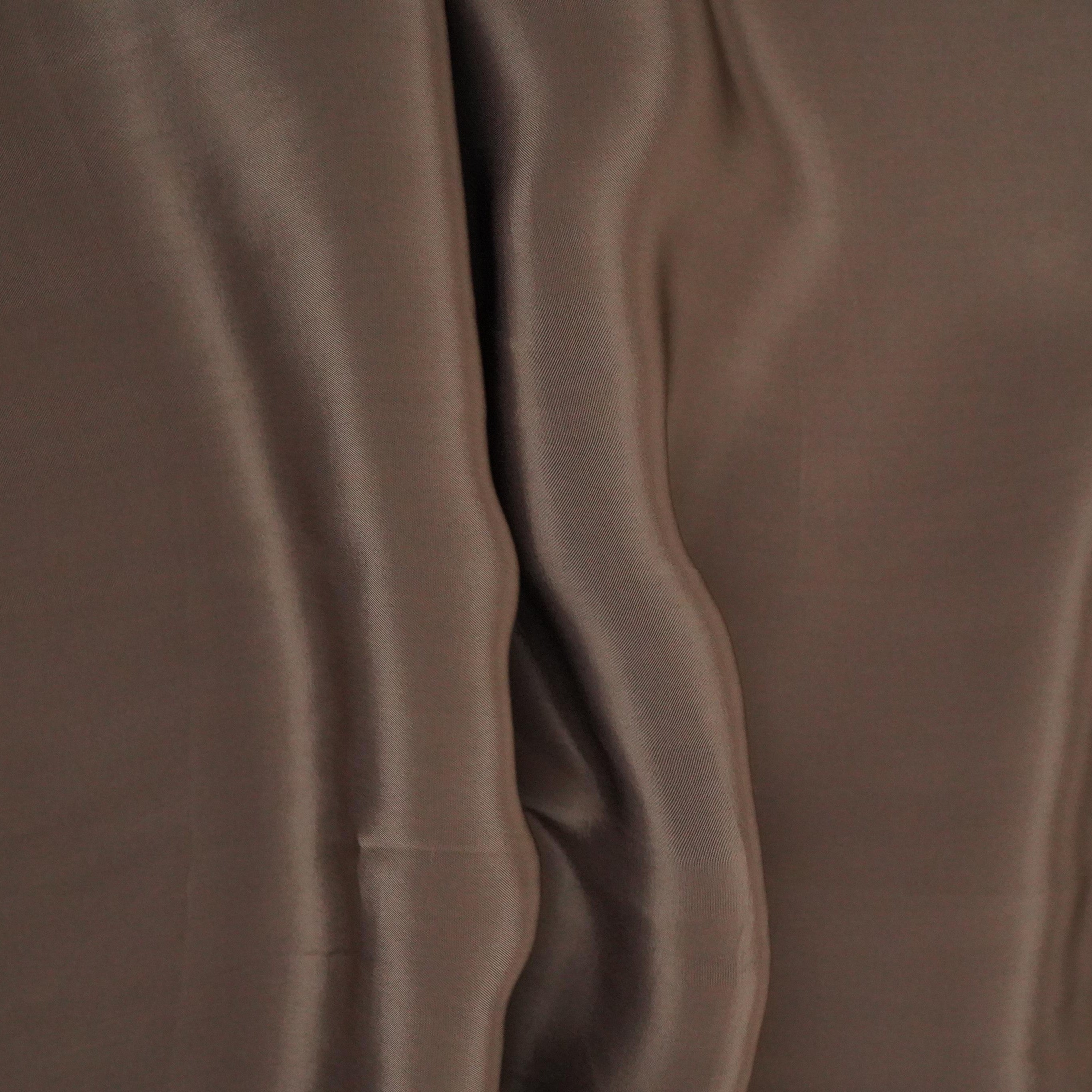 Chocolate Brown Natural Crepe Fabric GT-28621 - TradeUNO