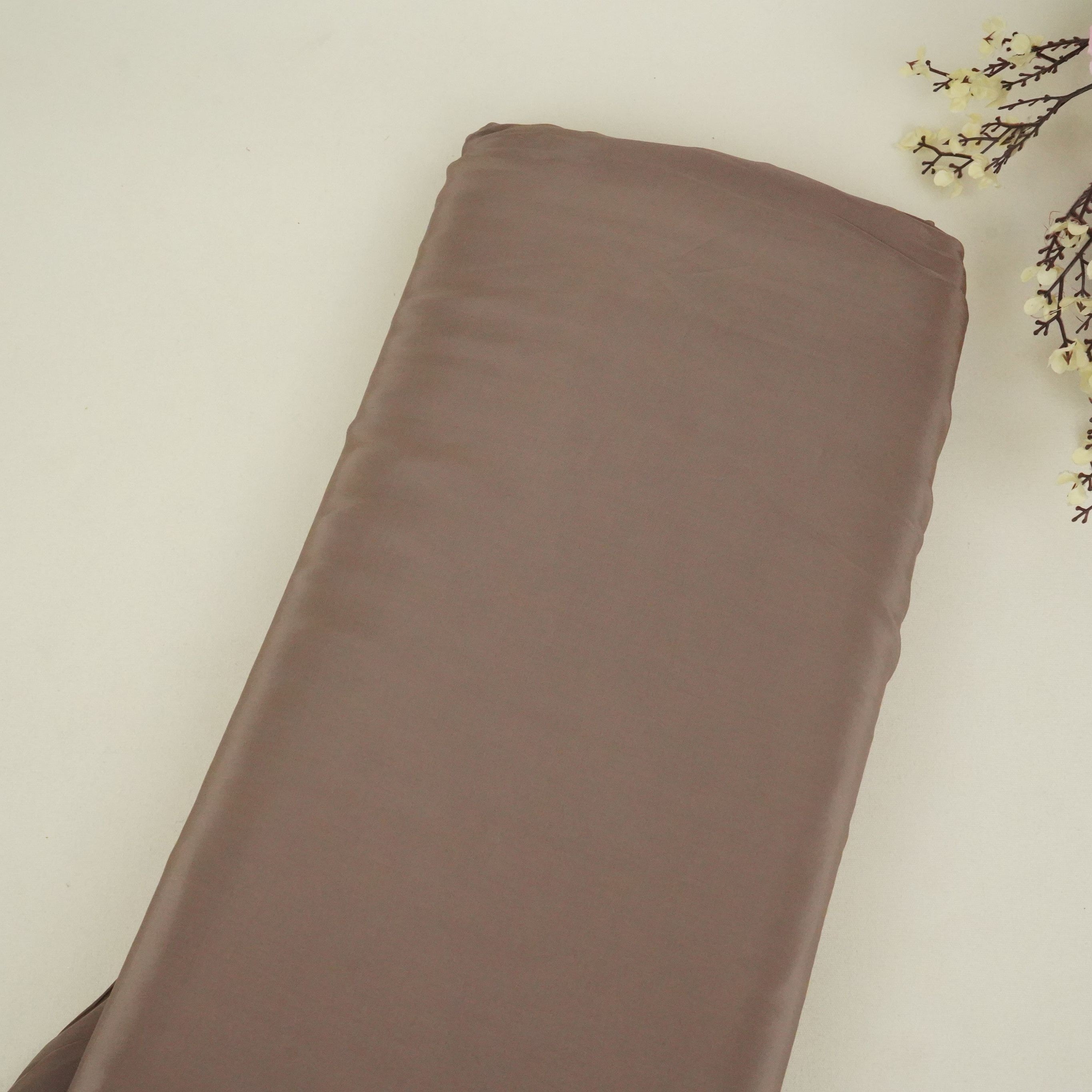 Chocolate Brown Natural Crepe Fabric GT-28621 - TradeUNO