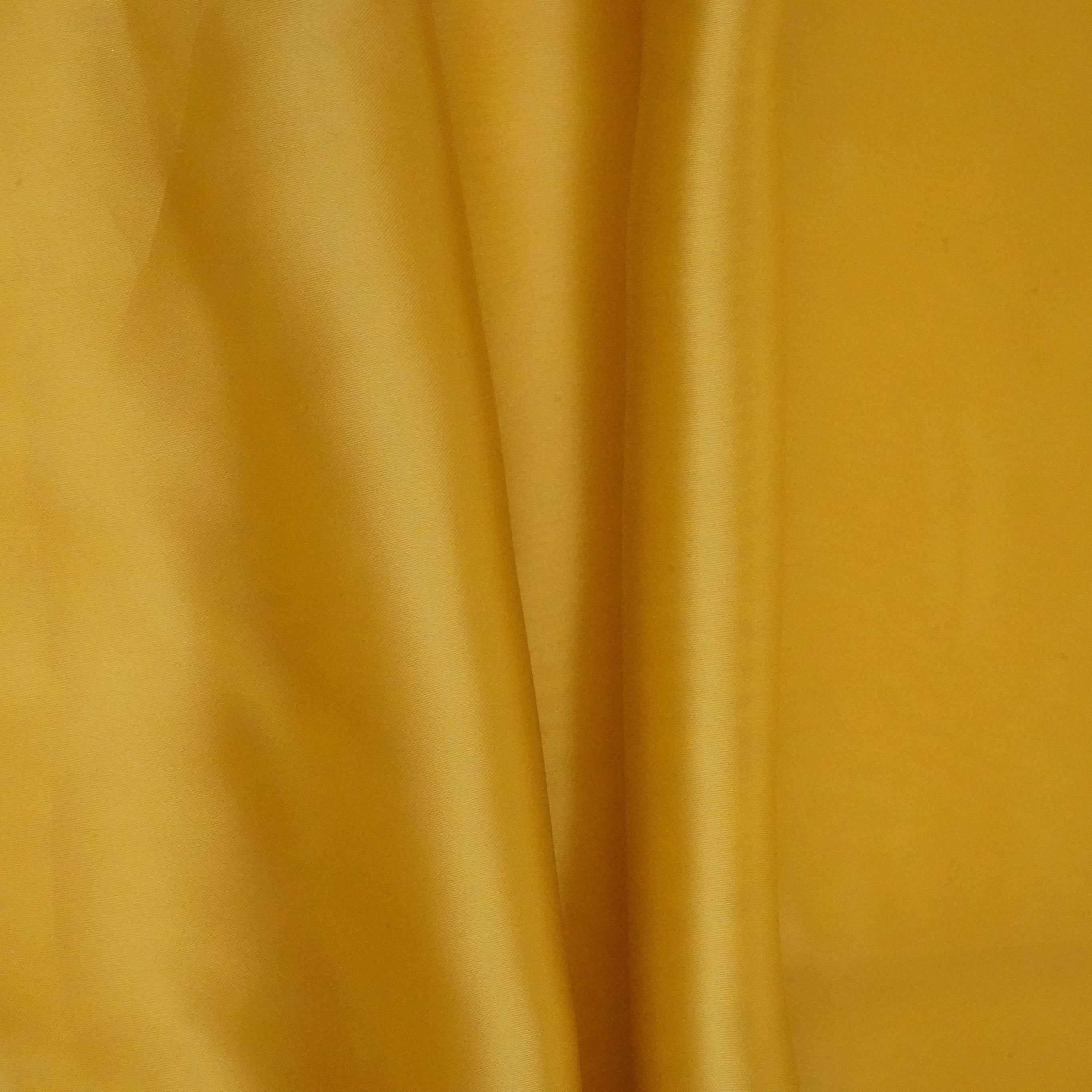 Yellow Solid Roman Silk Fabric PFM-08 - TradeUNO