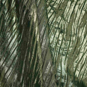 Green Pleated Golden Foil Chiffon Fabric LI-33892 – image 4 of 4