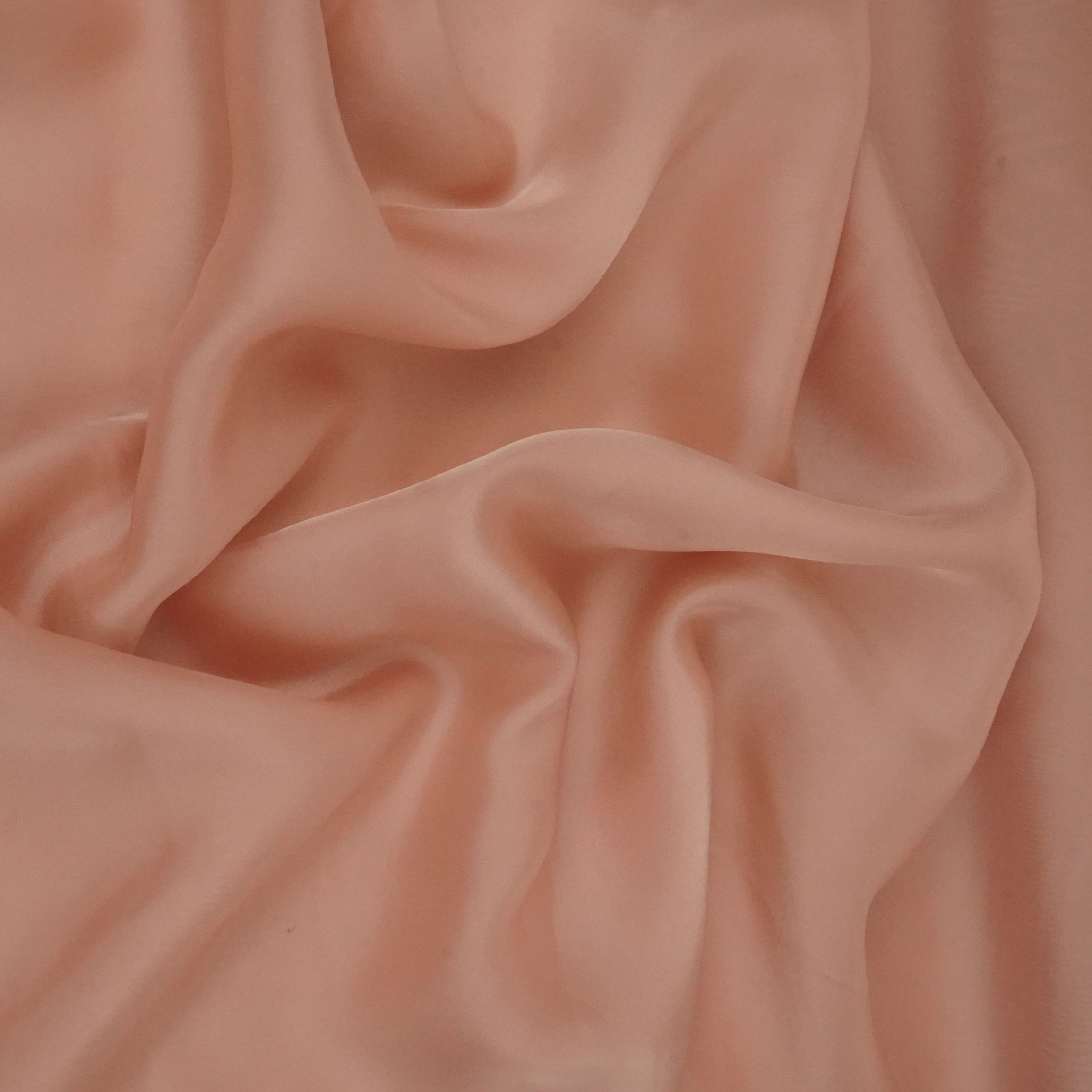 Blush Pink Solid Roman Silk Fabric PFM-02 - TradeUNO