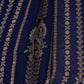 Royal Blue Heavy Zari Sequins Embroidery Georgette Fabric DR-32405