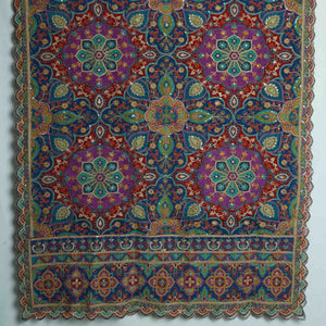 Yellow Position Multicolor Zari Embroidery Pure Chinon Dupatta GT-34138 – image 2 of 3