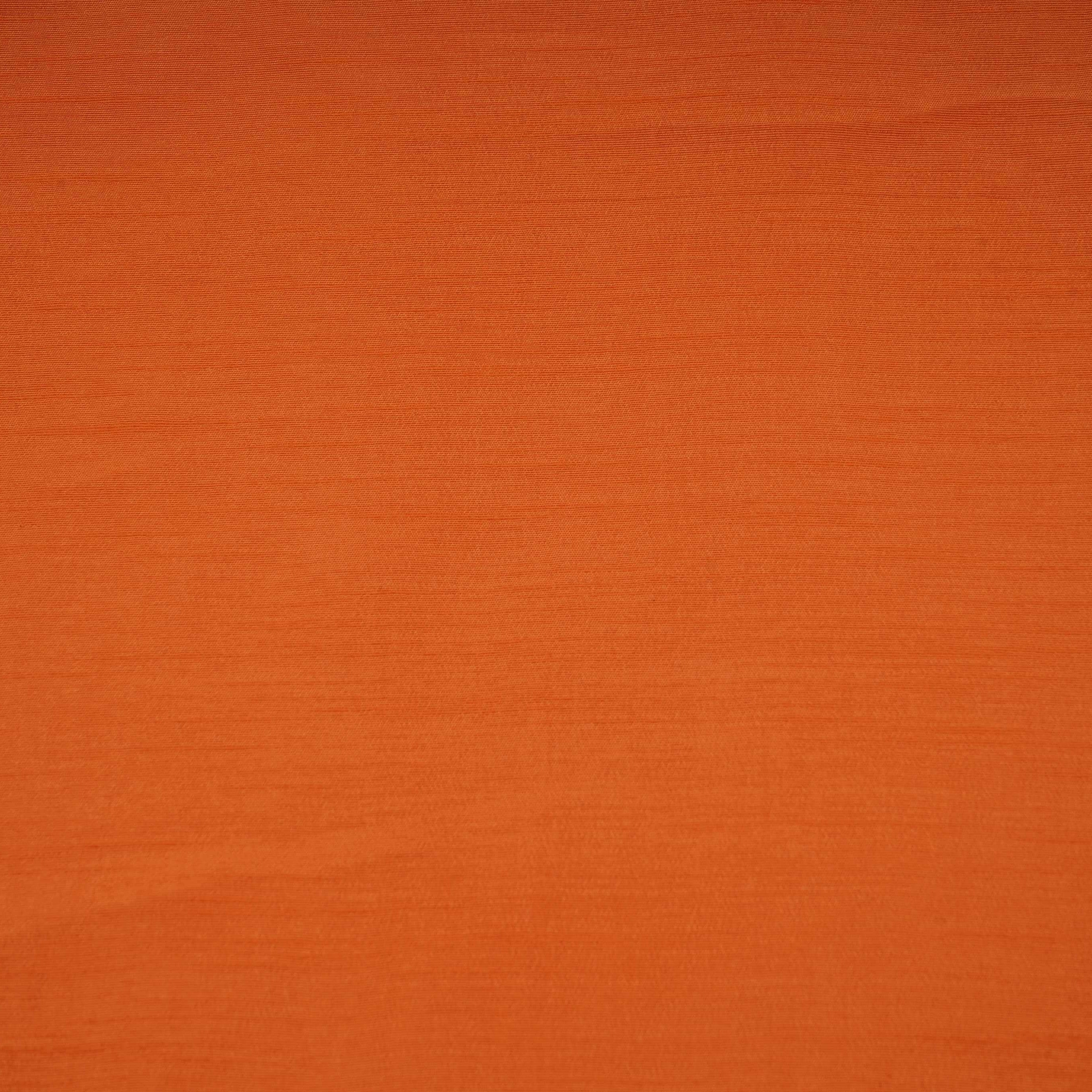 Orange Solid Bemberg Raw Silk Fabric SSMR-01 - TradeUNO