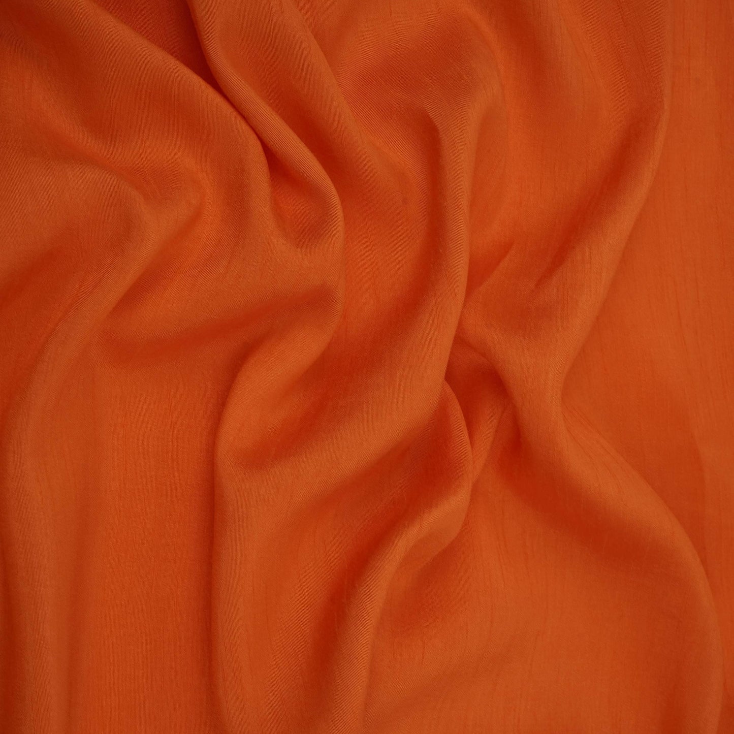 Orange Solid Bemberg Raw Silk Fabric SSMR-01