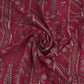 Pink Traditional Zari Embroidery Georgette Fabric DR-32406