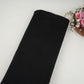 Black Solid Bemberg Raw Silk Fabric SSMR-07