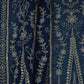 Blue Traditional Zari Embroidery Georgette Fabric DR-32407