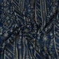 Blue Traditional Zari Embroidery Georgette Fabric DR-32407