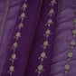 Purple Heavy Zari Sequins Embroidery Georgette Fabric DR-32388