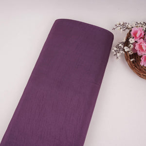 Purple Solid Bemberg Raw Silk Fabric SSMR-06 - TradeUNO