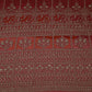 Rust Orange Heavy Zari Sequins Embroidery Georgette Fabric DR-32389