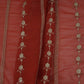 Rust Orange Heavy Zari Sequins Embroidery Georgette Fabric DR-32389