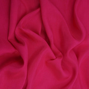 Magenta Pink Solid Bemberg Raw Silk Fabric SSMR-04 - TradeUNO